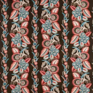 multicolour botanical linen fabric from Nina Campbell