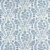 blue botanical linen fabric from Nina Campbell
