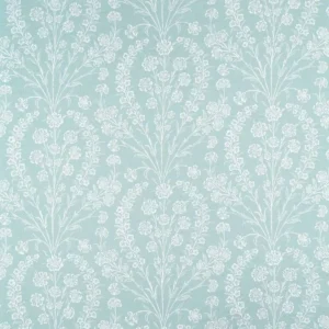 blue botanical linen fabric from Nina Campbell