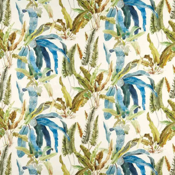 multicolour botanical linen fabric from Nina Campbell