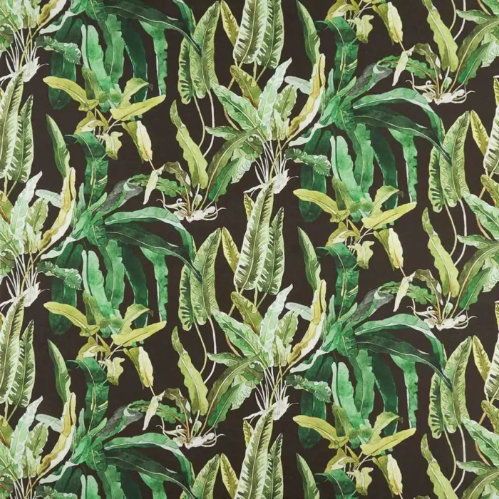Benmore Fabric - Emerald / Green / Ebony swatch