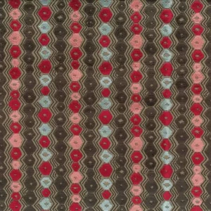 black-grey geometric jacquard fabric from Nina Campbell