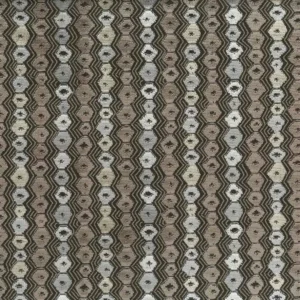 black-grey geometric jacquard fabric from Nina Campbell