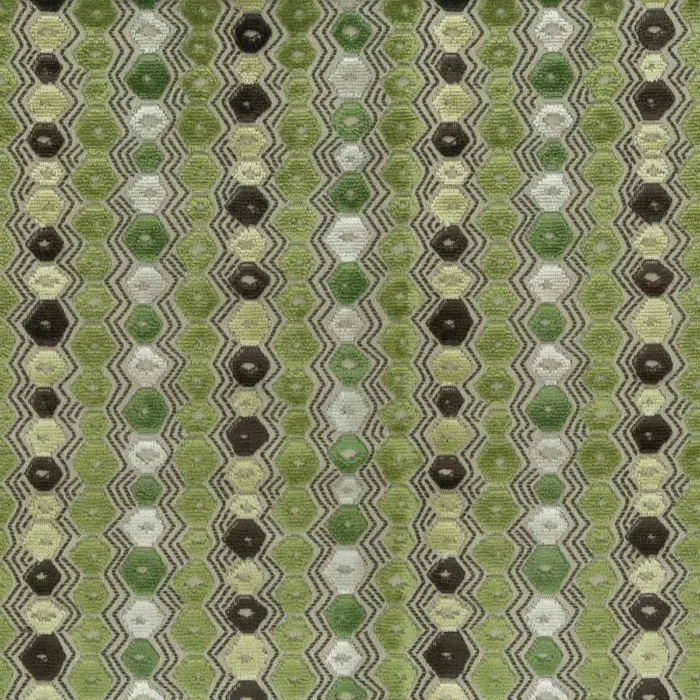 Flyte Fabric - Green / Chocolate swatch