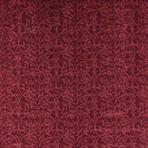 red traditional jacquard fabric from Nina Campbell