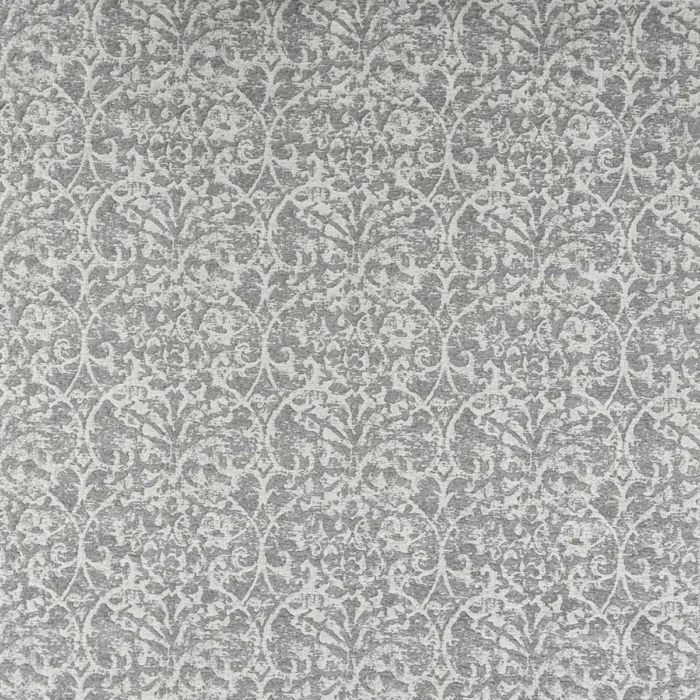 Brideshead Damask Fabric - Grey swatch