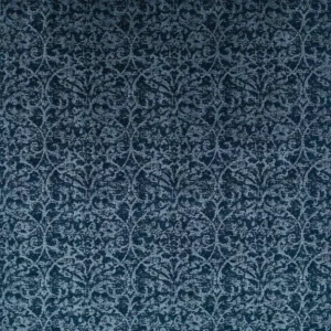 blue traditional jacquard fabric from Nina Campbell