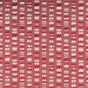 red striped jacquard fabric from Nina Campbell