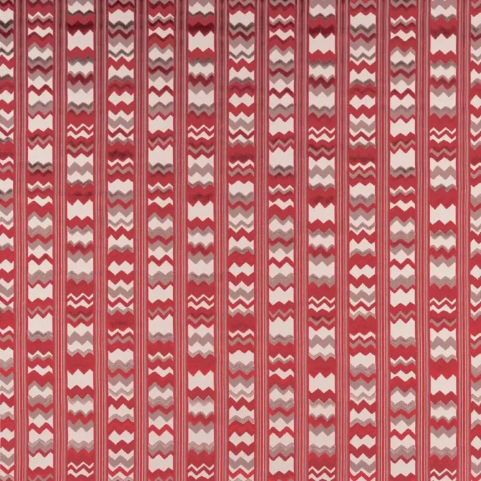 Sebastian Fabric - Coral / Taupe swatch