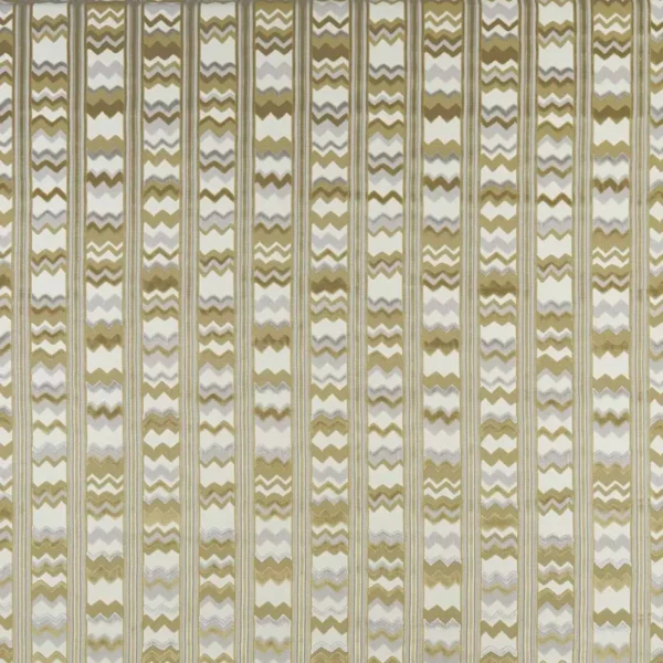 Sebastian Fabric - Silver / Beige / Ivory by brown striped jacquard fabric from Nina Campbell