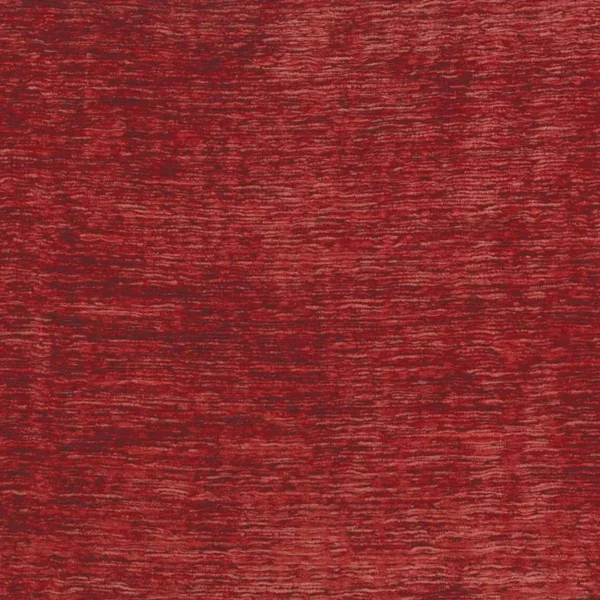 Charlton Fabric - Coral by red plain velvet-chenille fabric from Nina Campbell