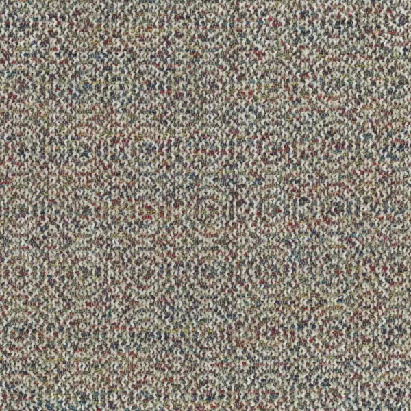 Rushlake Fabric - Teal / Red by multicolour spotted velvet-chenille fabric from Nina Campbell