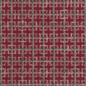 red checked velvet-chenille fabric from Nina Campbell