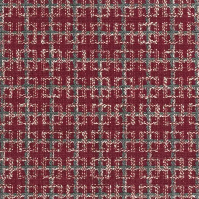 Rodmell Fabric - Red / Teal swatch