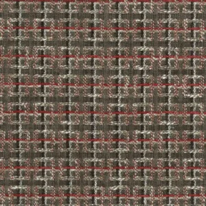 brown checked velvet-chenille fabric from Nina Campbell