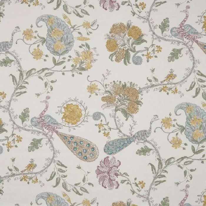 Parvani Fabric - Gold / Aqua swatch