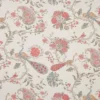 orange botanical cotton fabric from Nina Campbell