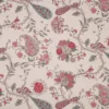 red botanical cotton fabric from Nina Campbell