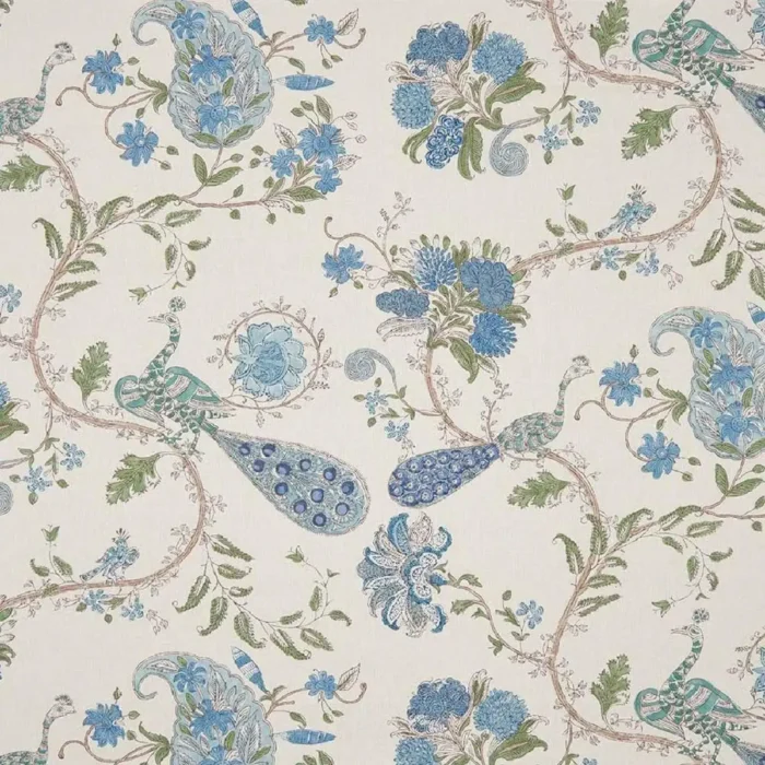 Parvani Fabric - Blue / Green swatch