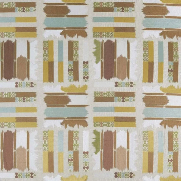 brown misc embroideried fabric from Nina Campbell
