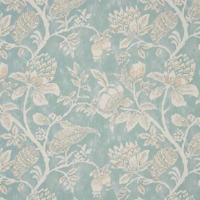 Pondicherry Fabric - Aqua swatch