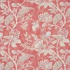 red botanical cotton fabric from Nina Campbell
