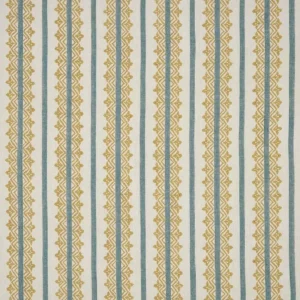 yellow traditional linen fabric from Nina Campbell