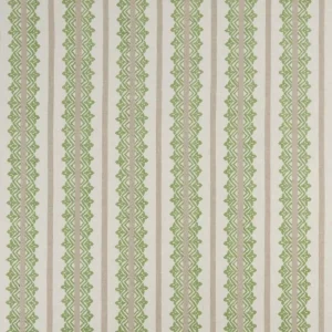 green traditional linen fabric from Nina Campbell