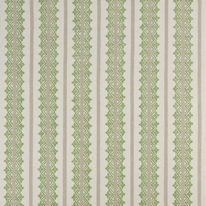 Basholi Fabric - Sage / Linen swatch