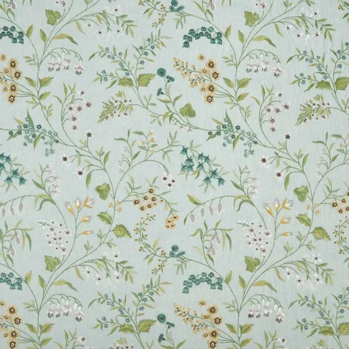Almora Fabric - Aqua / Yellow  / Apple – Aqua / Yellow / Apple swatch