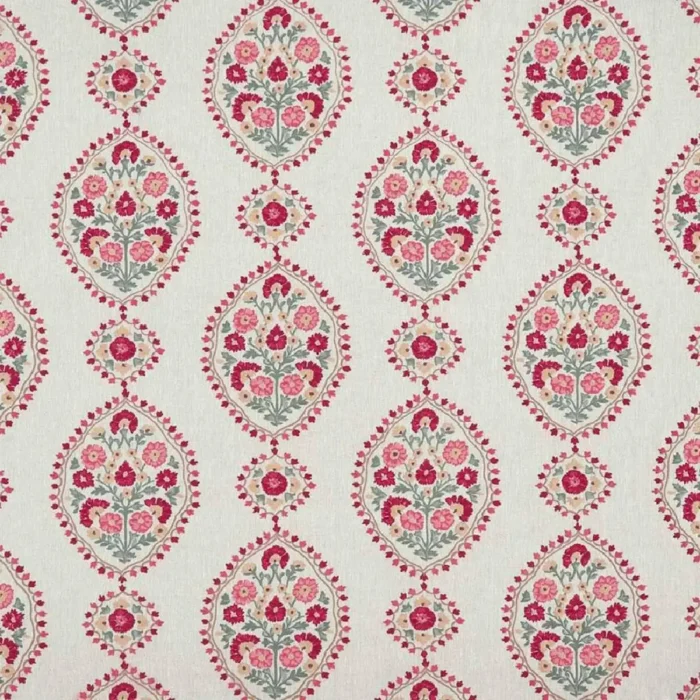 Lalita Fabric - Red / Teal swatch