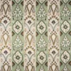 green traditional embroideried fabric from Nina Campbell