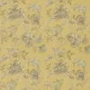 yellow botanical linen fabric from Nina Campbell