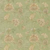 green botanical linen fabric from Nina Campbell