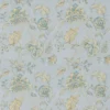 blue botanical linen fabric from Nina Campbell