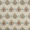 brown botanical linen fabric from Nina Campbell