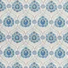 blue botanical linen fabric from Nina Campbell