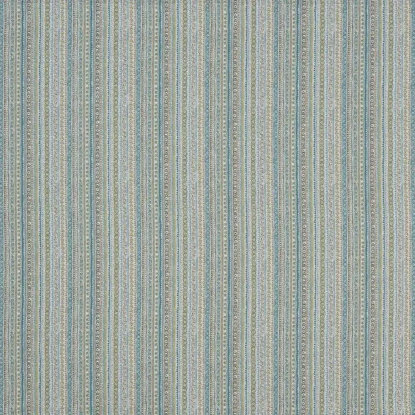 blue striped printed fabric from Nina Campbell