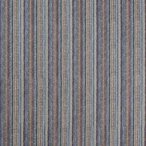 blue striped printed fabric from Nina Campbell