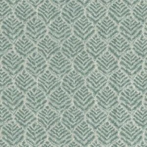 blue botanical jacquard fabric from Nina Campbell