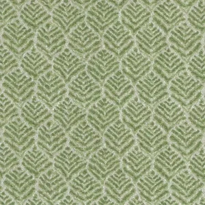 green botanical jacquard fabric from Nina Campbell