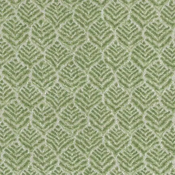 Miran Fabric - Green by green botanical jacquard fabric from Nina Campbell