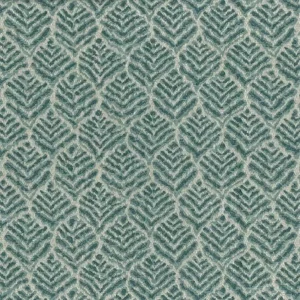 green botanical jacquard fabric from Nina Campbell