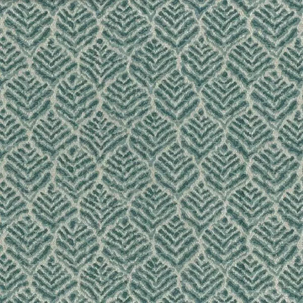 green botanical jacquard fabric from Nina Campbell