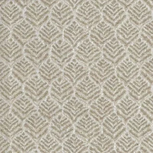 white botanical jacquard fabric from Nina Campbell