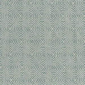 blue geometric jacquard fabric from Nina Campbell