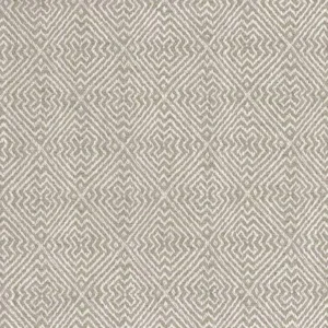 white geometric jacquard fabric from Nina Campbell