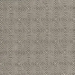 black-grey geometric jacquard fabric from Nina Campbell