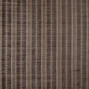 black-grey geometric jacquard fabric from Nina Campbell