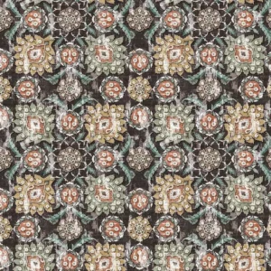 brown botanical printed fabric from Nina Campbell
